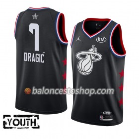 Camiseta Niños NBA Miami Heat Goran Dragic 7 2019 All-Star Jordan Brand Negro Swingman